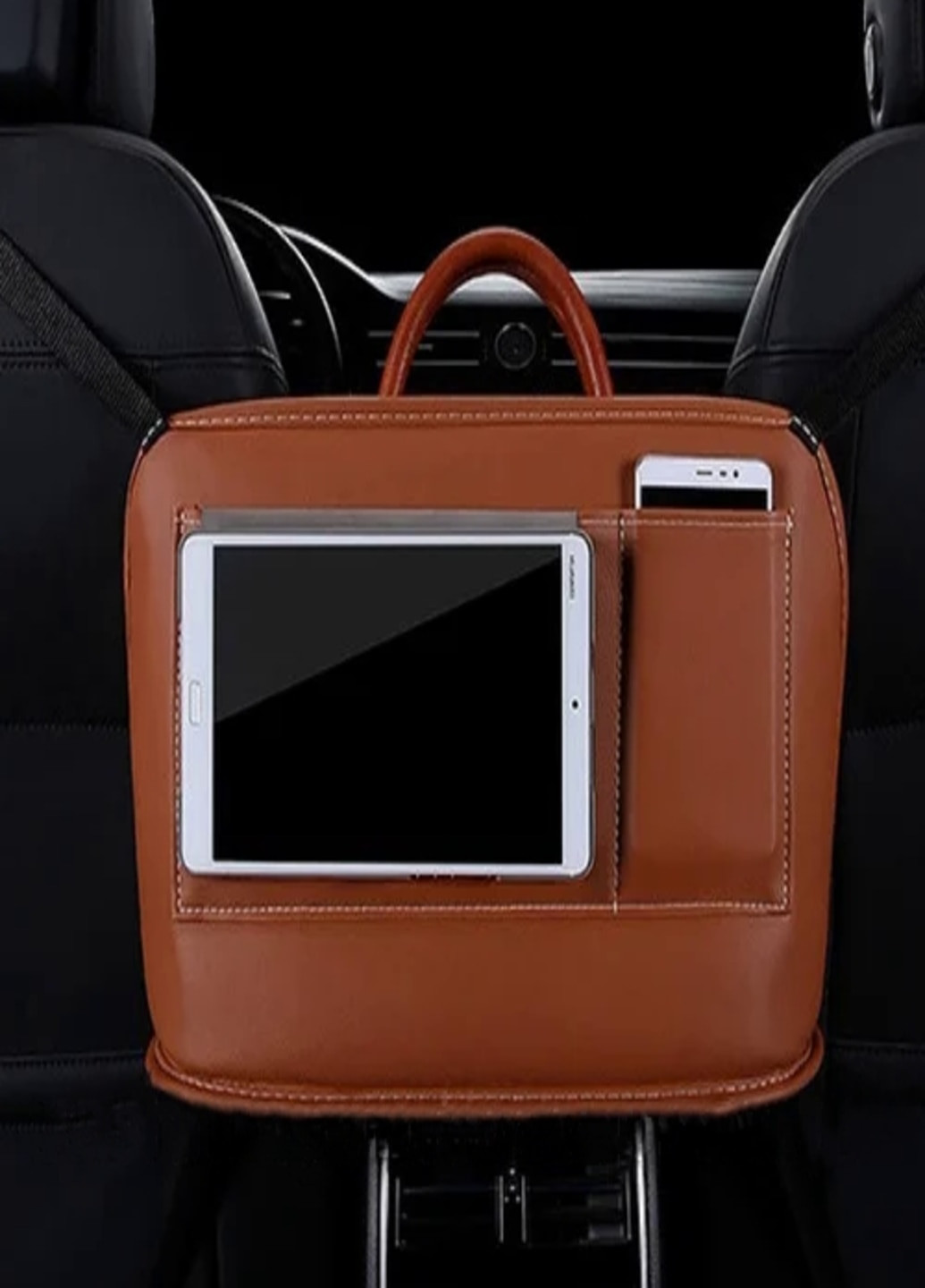 Органайзер двусторонний для передних и задних сидений в машину автомобиль (50213695) Рыжий Francesco Marconi (205106799)