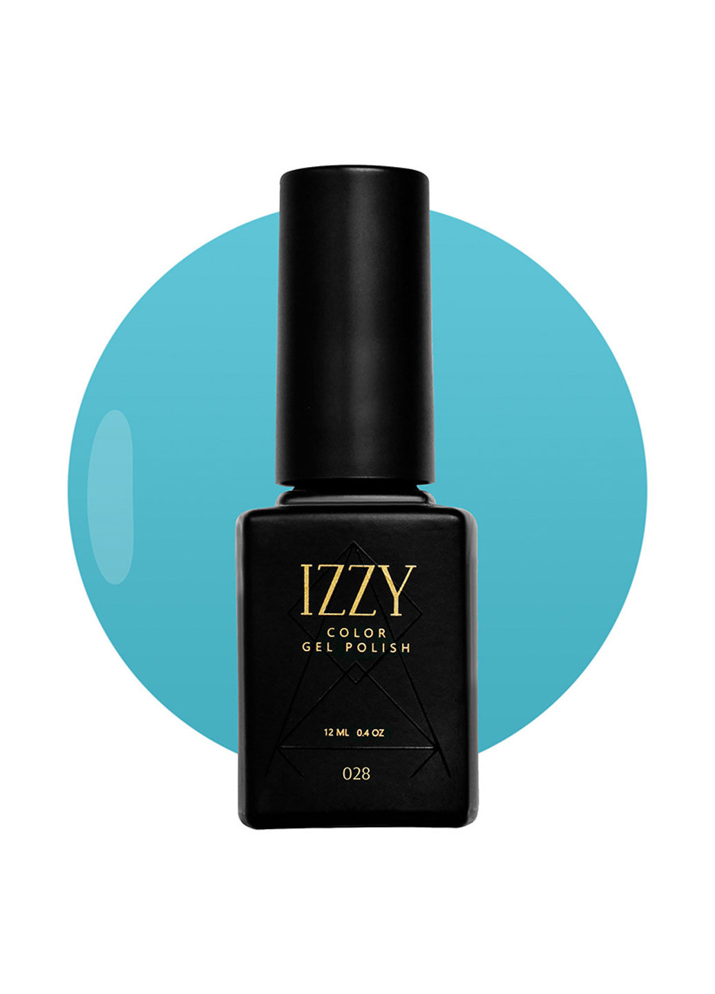 Гель-лак для ногтей бирюзовый 28, 12 мл Izzy (363030671)