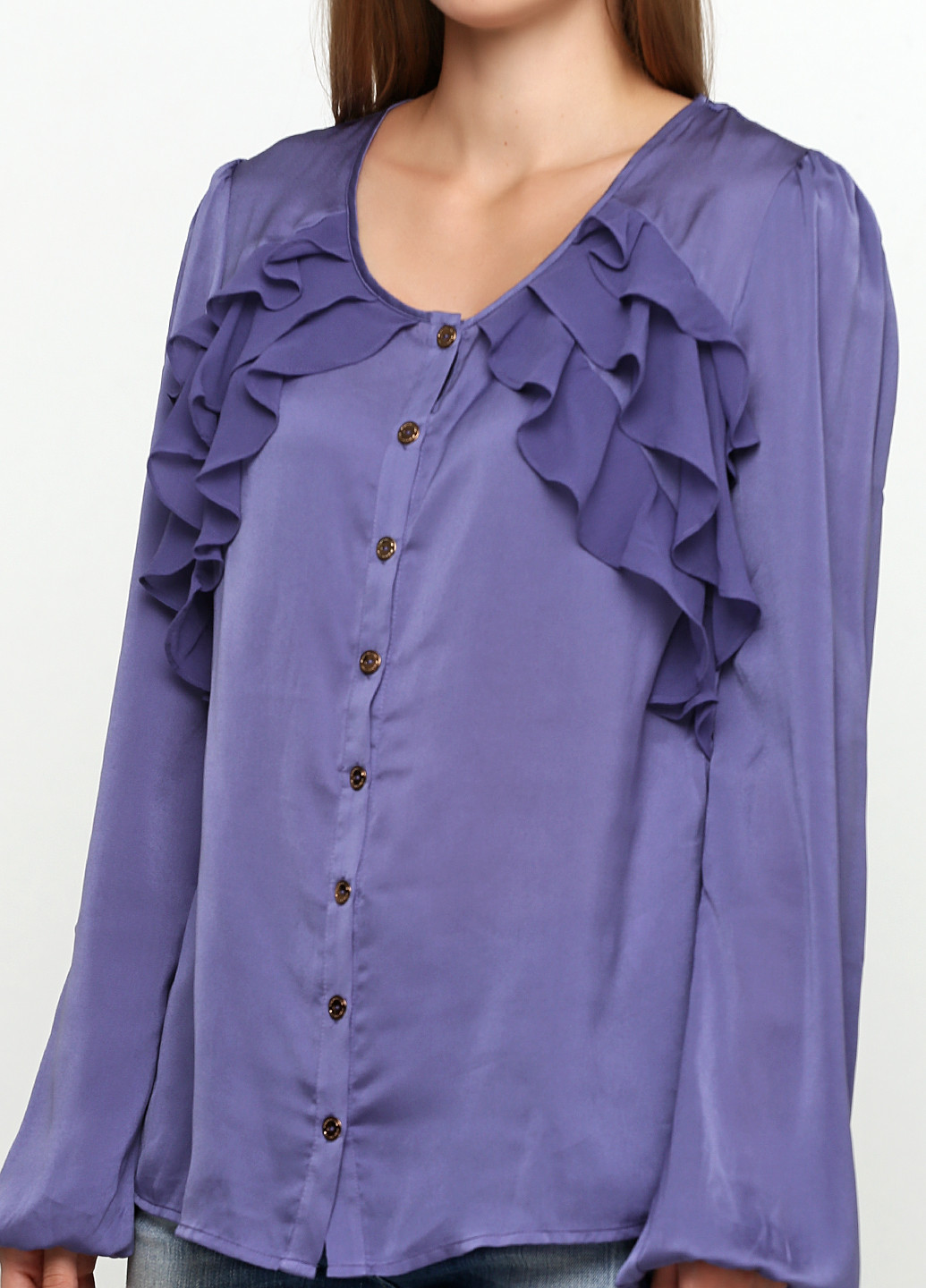 Фиолетовая демисезонная блуза Fornarina