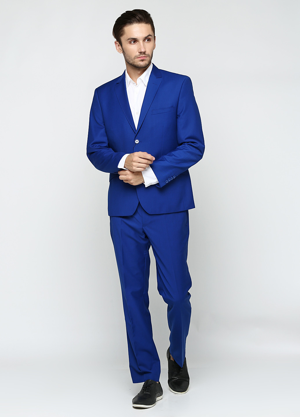 Синій демісезонний костюм (піджак, брюки) брючний Federico Cavallini