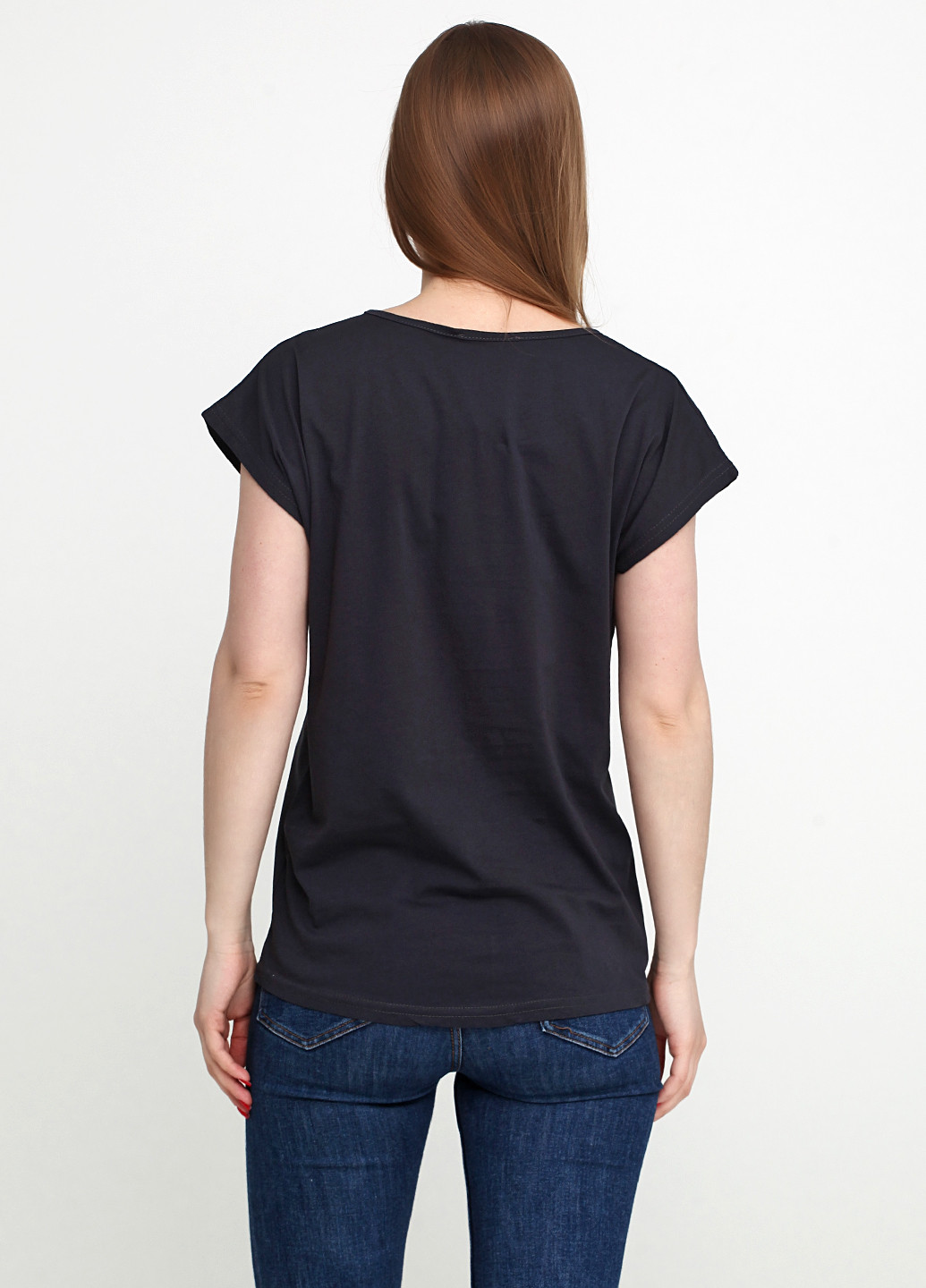 Темно-серая летняя футболка Moda Trend