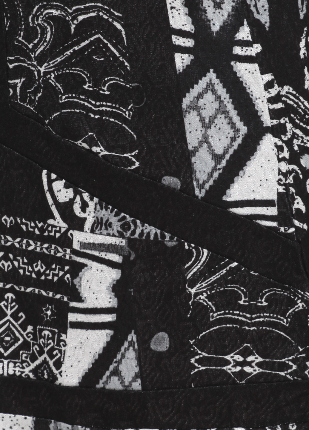Черно-белое кэжуал платье а-силуэт Desigual с рисунком