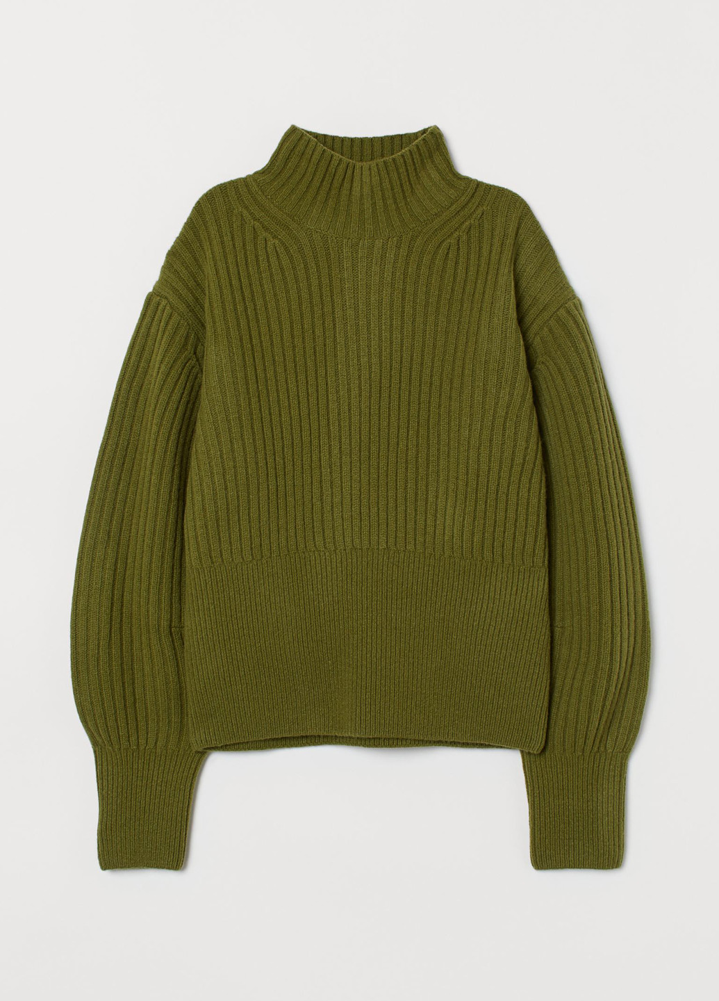 Оливковий (хакі) демісезонний светр H&M