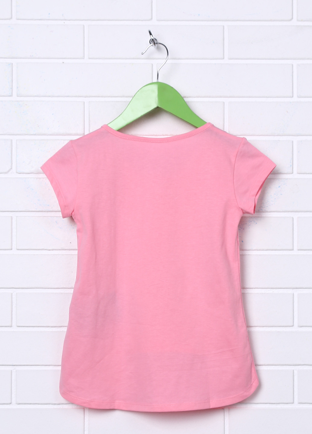 Светло-розовая летняя футболка с коротким рукавом Трикомир