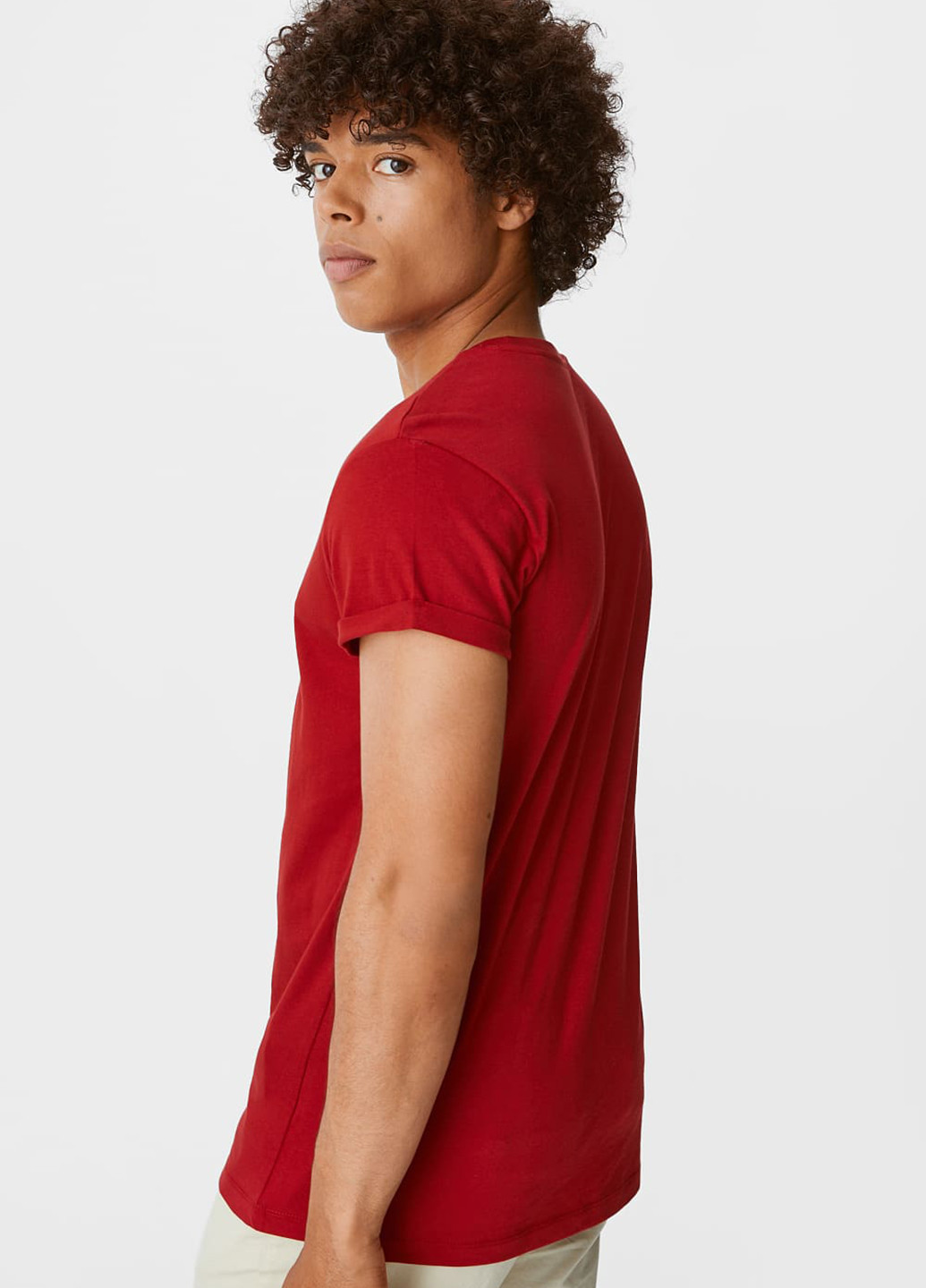 Темно-червона футболка C&A