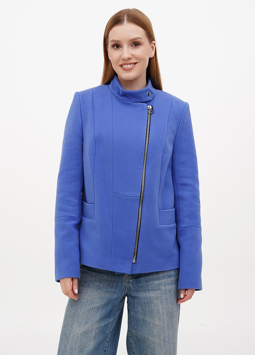 Голубое Кэжуал, Классическое полупальто DANNA однотонное