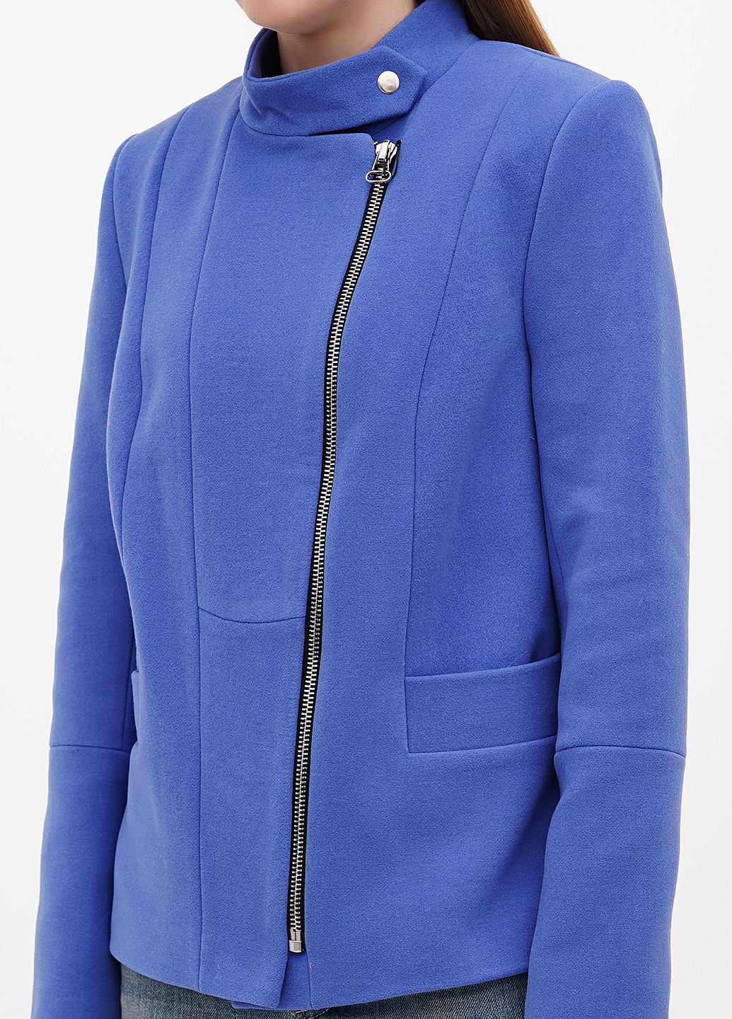 Голубое Кэжуал, Классическое полупальто DANNA однотонное