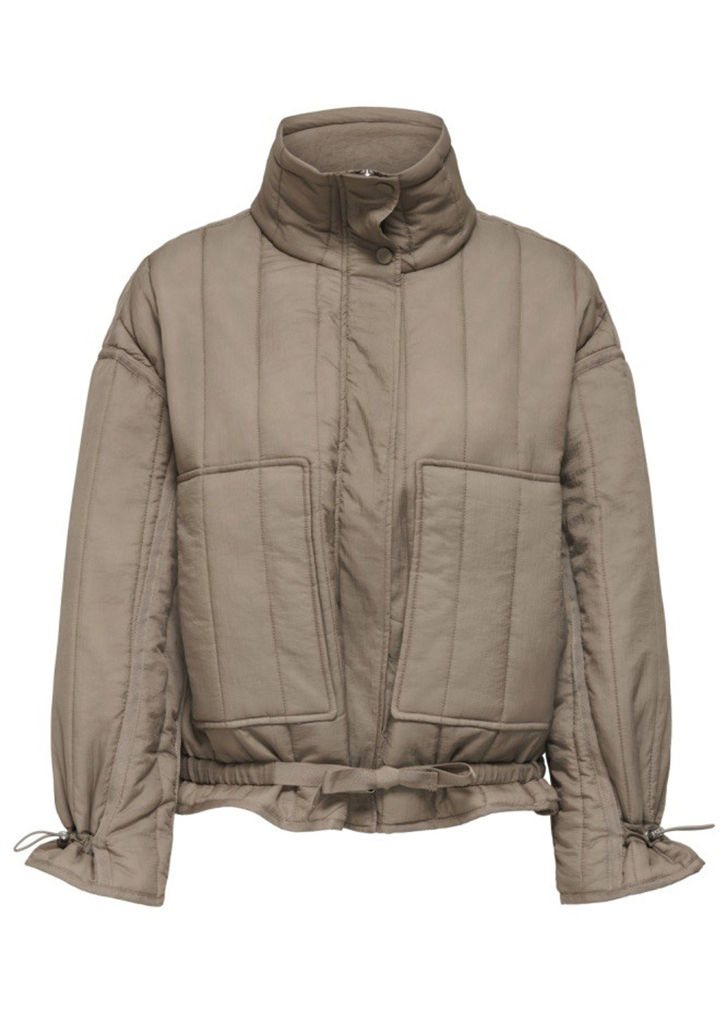 Темно-бежевая демисезонная куртка Only