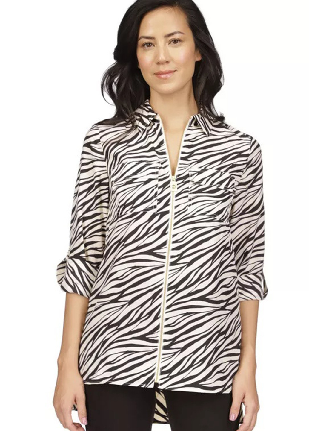 Чёрно-белую блуза Michael Kors