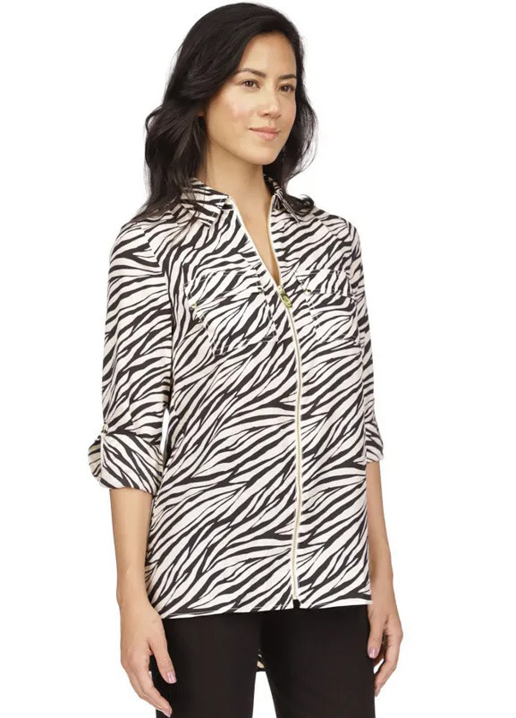 Чёрно-белую блуза Michael Kors