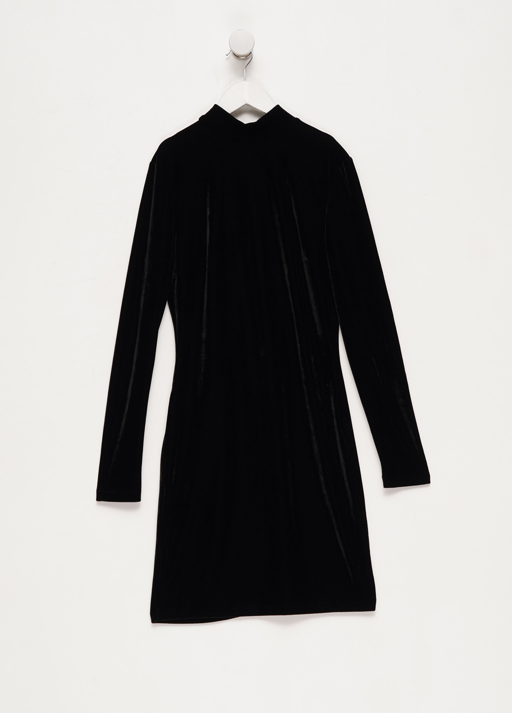 Черное кэжуал, вечернее платье а-силуэт, с открытой спиной Terranova однотонное