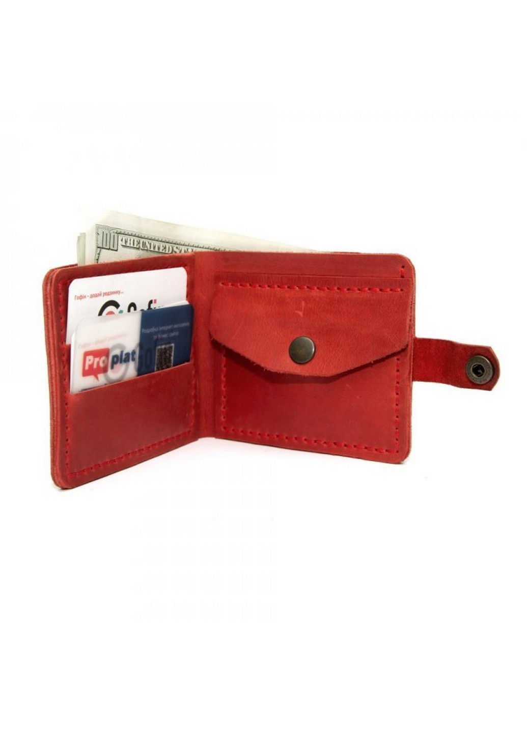 Шкіряний гаманець чоловічий 11,5х9 см GOFIN (219986725)