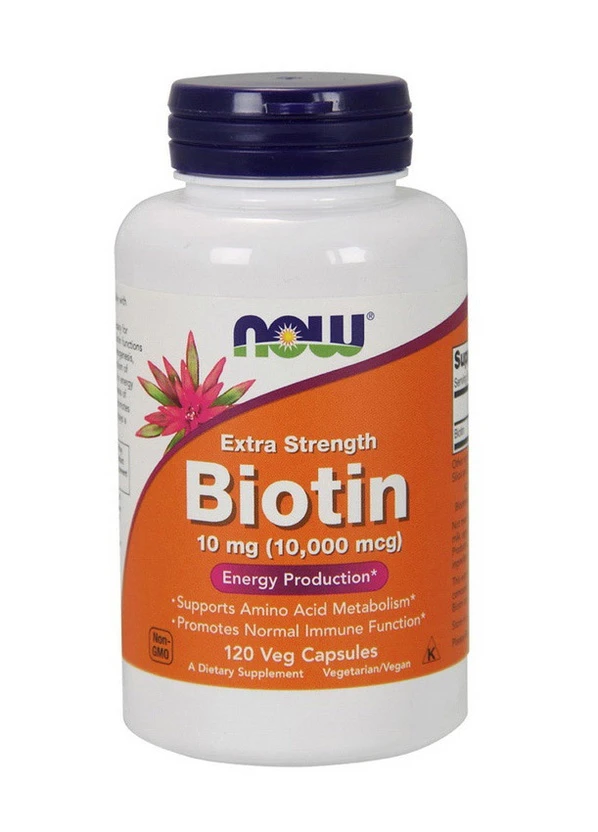Биотин Foods Biotin 10000 mg 120 veg caps Now (254953057)