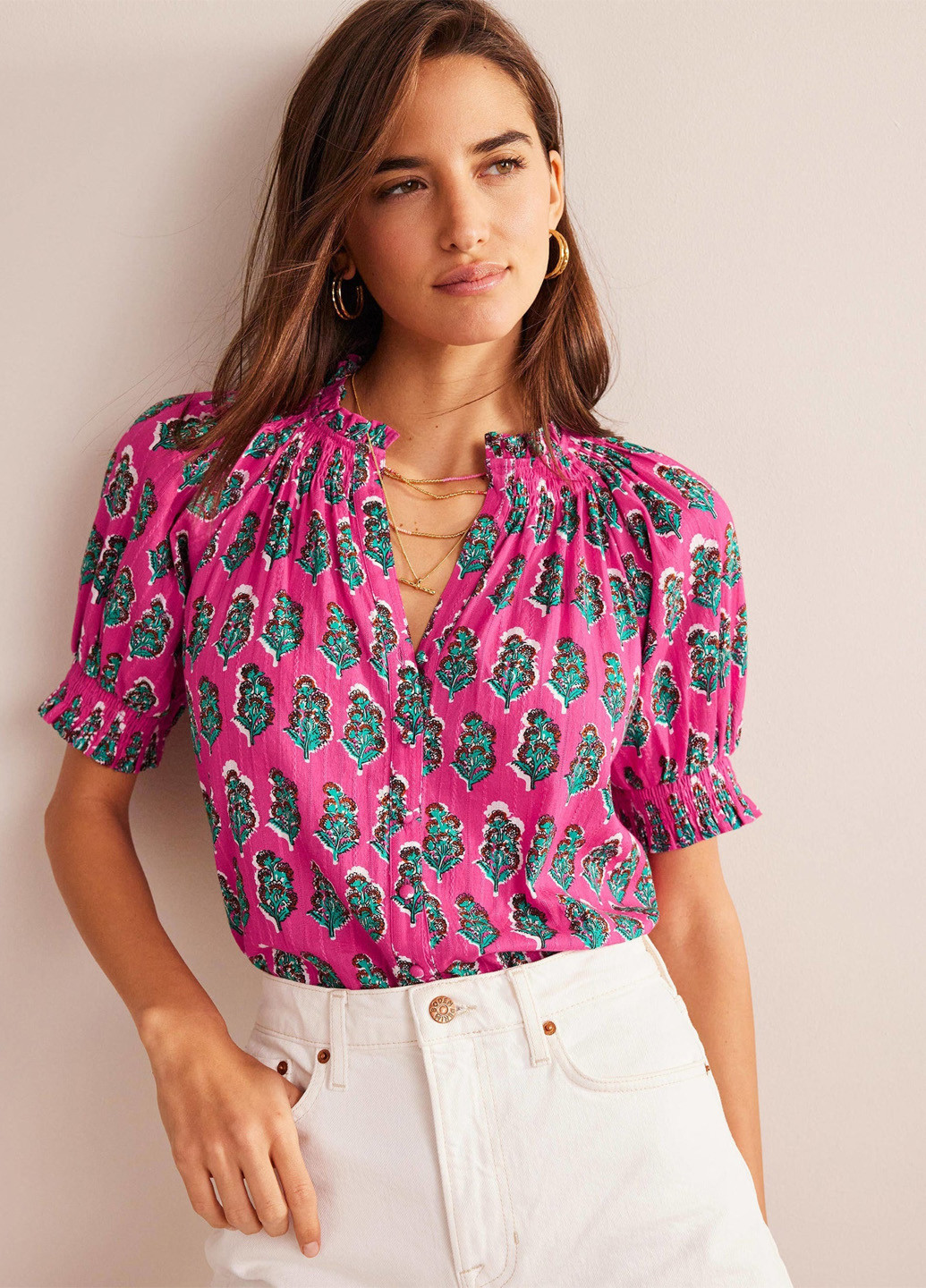 Малинова блуза Boden