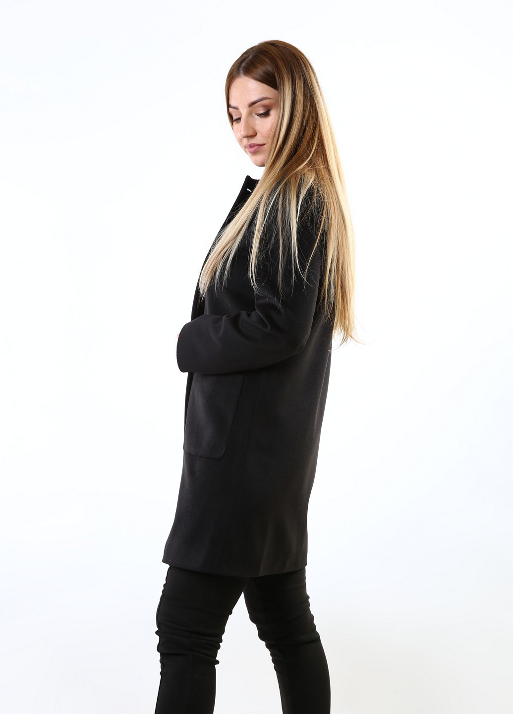 Чорне демісезонне Пальто InDresser