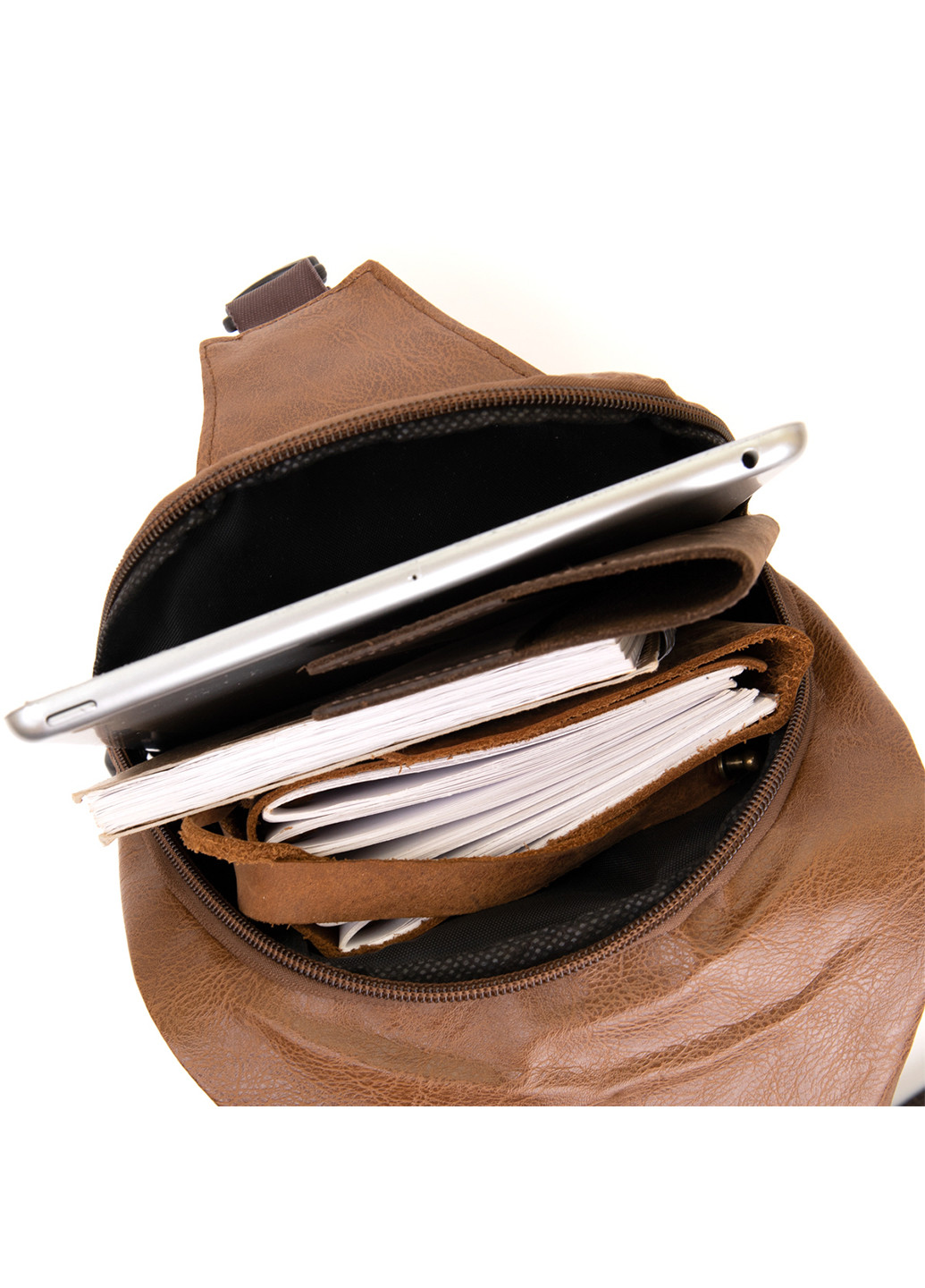 Мужская сумка на пояс (бананка) 15,2х33х12 см Vintage (253174302)