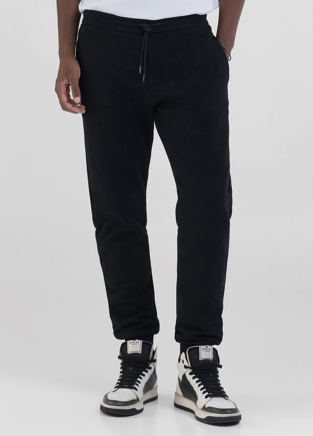 Черные спортивные демисезонные джоггеры брюки Replay