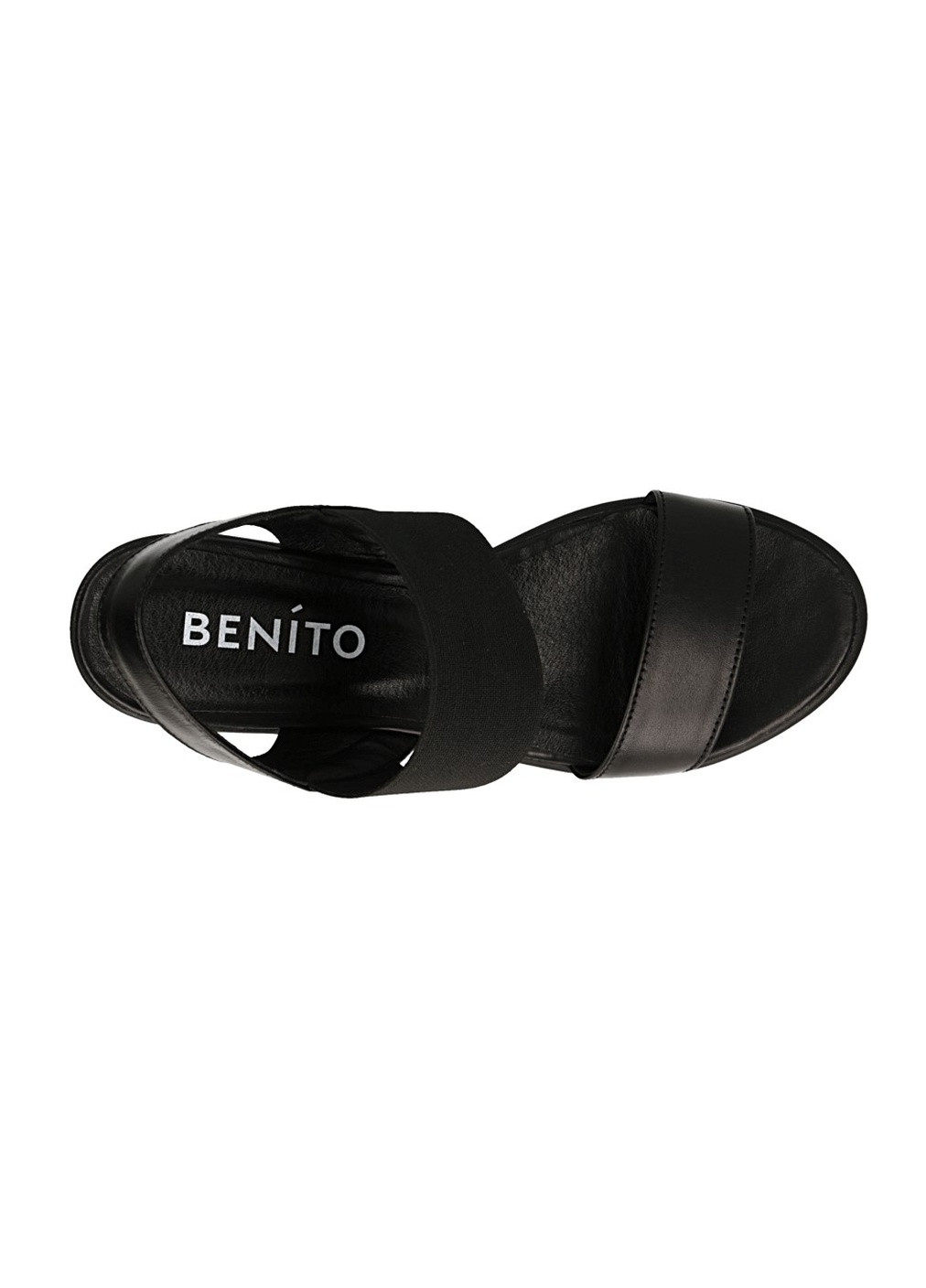 Черные босоножки Benito без застежки