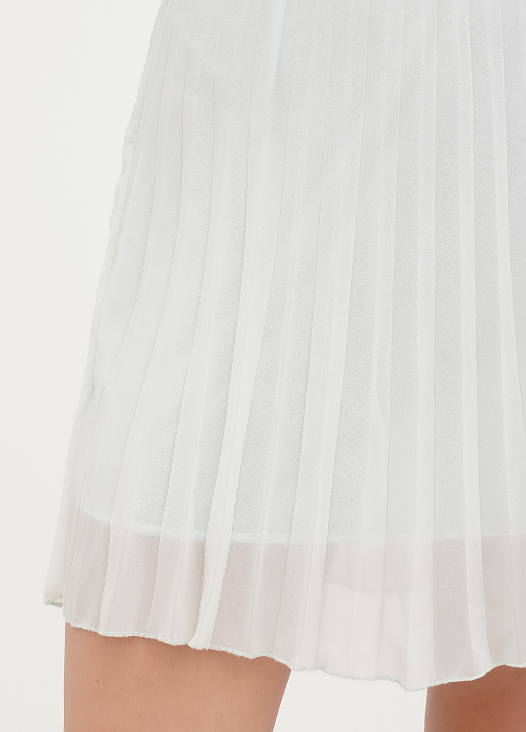 Мятная кэжуал однотонная юбка Vicolo плиссе