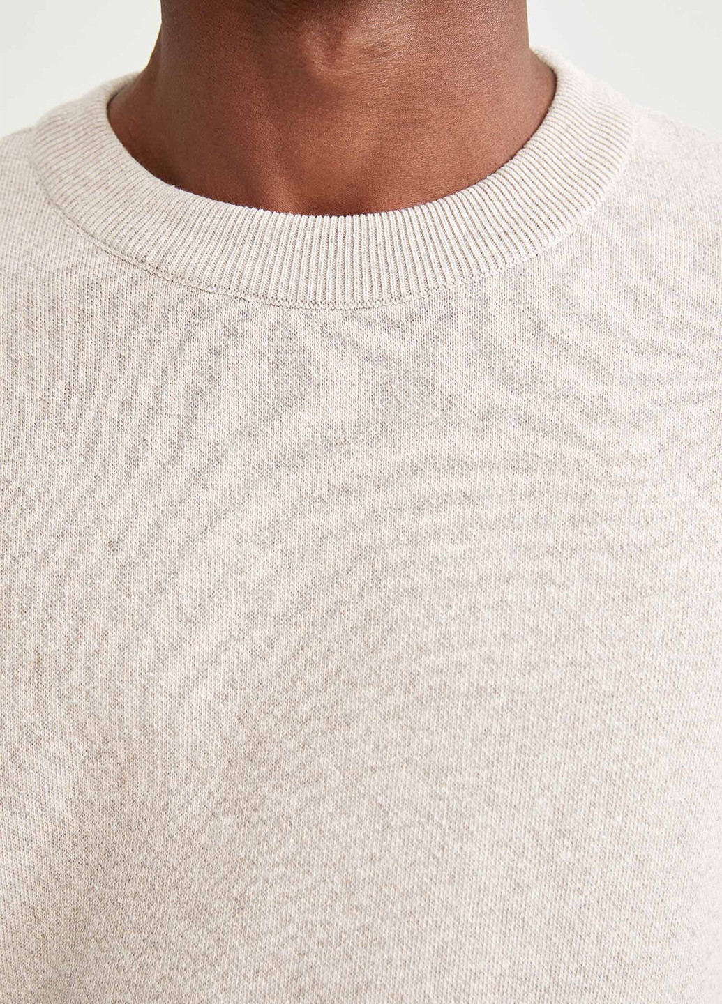 Светло-бежевый демисезонный пуловер джемпер DeFacto
