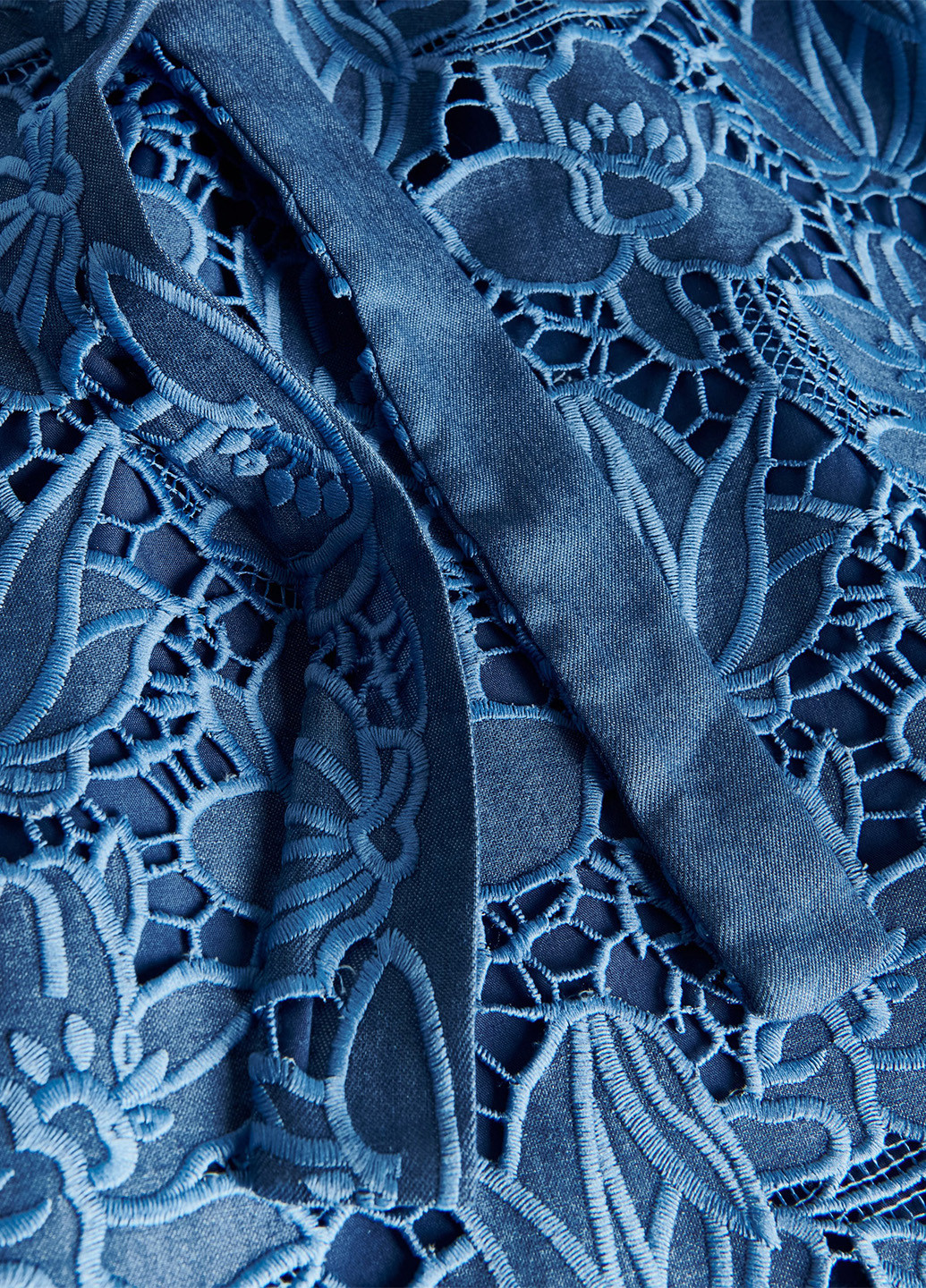 Синее кэжуал платье колокол Reserved однотонное