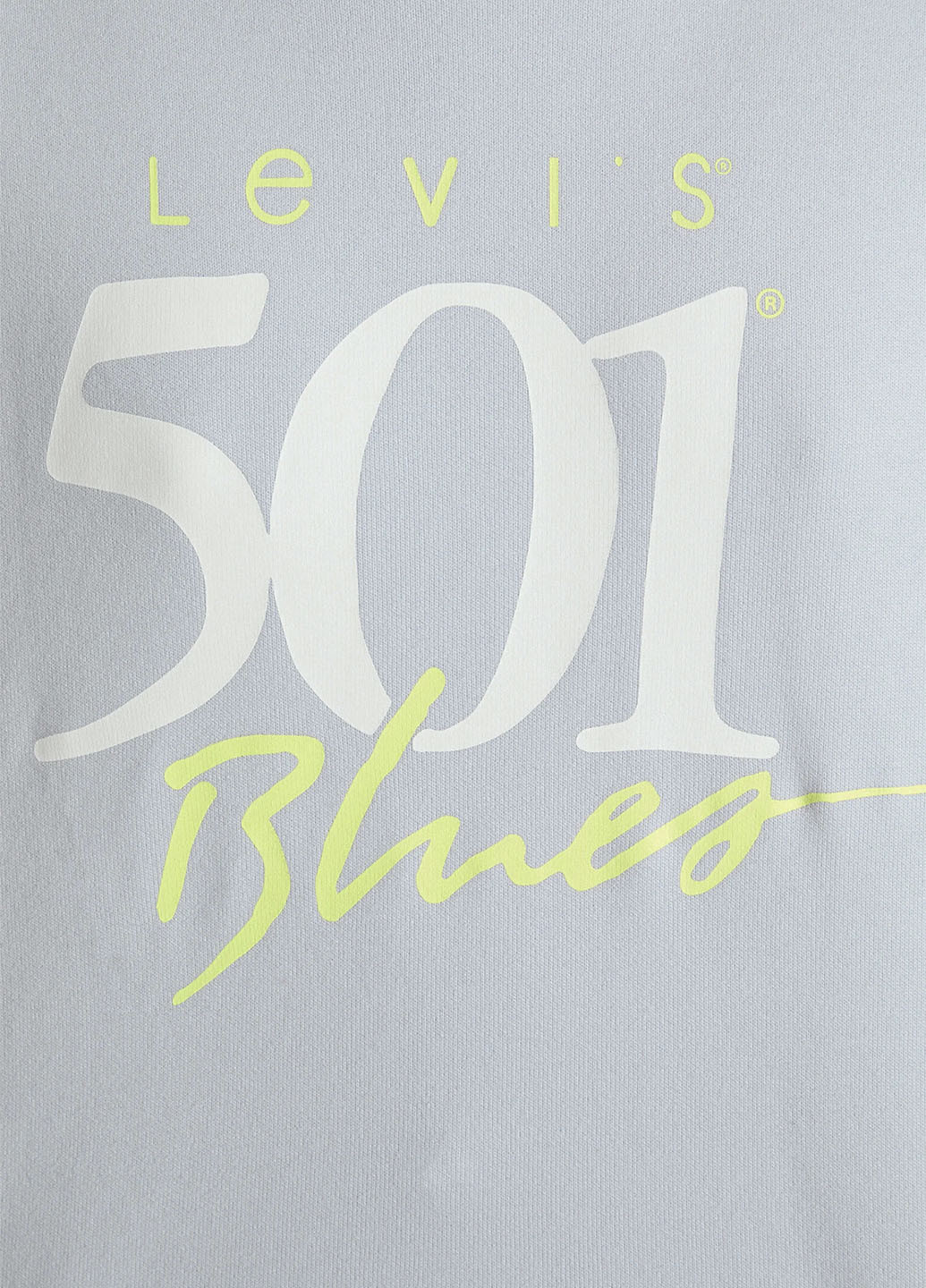 Свитшот Levi's - Свободный крой надпись голубой кэжуал хлопок, трикотаж - (260634329)