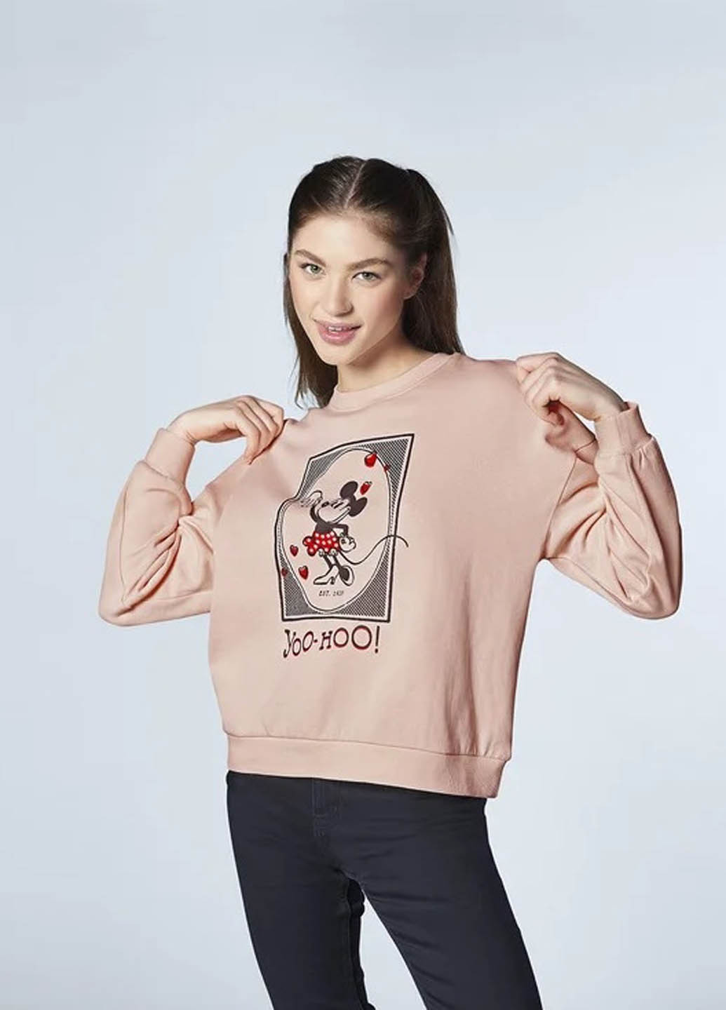 Пудровый свитшот Esmara персонажи без декора (363557814)