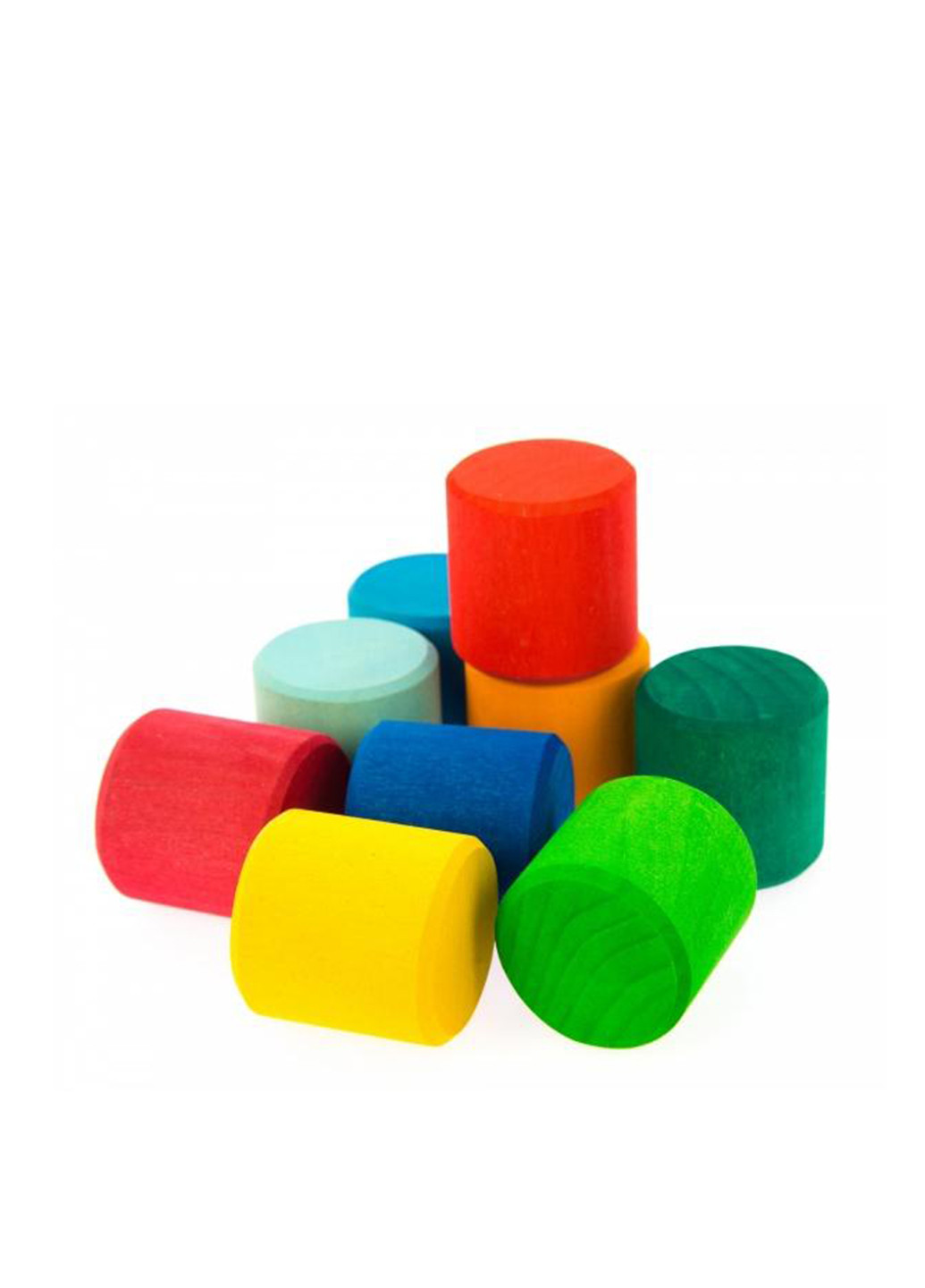 Конструктор деревянный Разноцветные ролики, 14,5х14,5х5 см NIC (286236262)