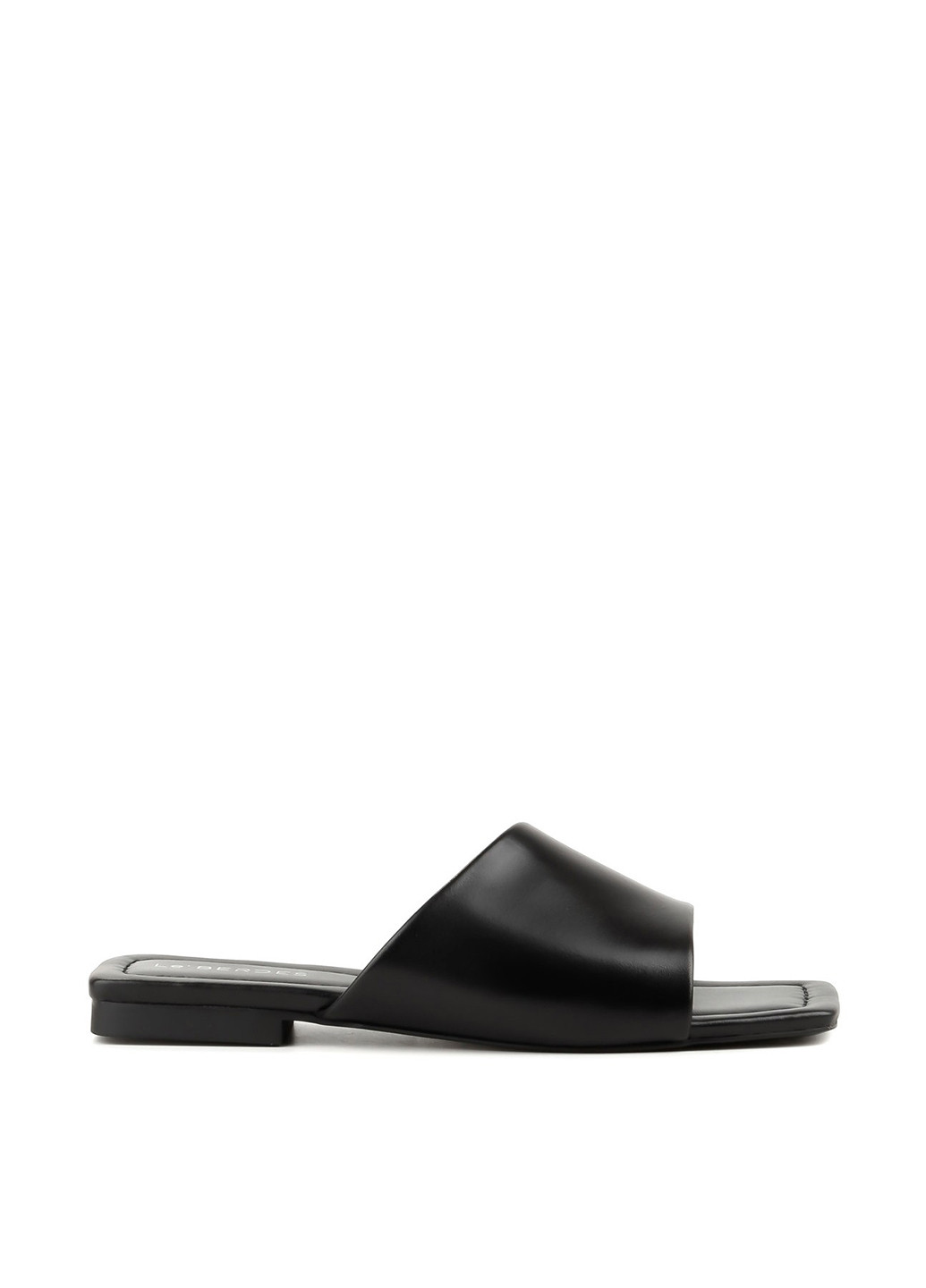 Черные шлепанцы Le'BERDES