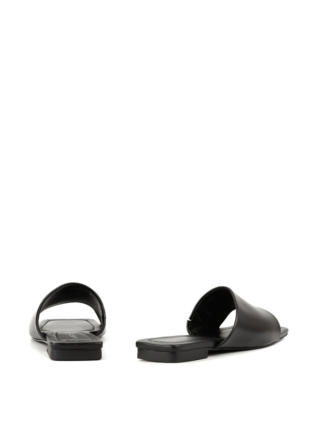 Черные шлепанцы Le'BERDES