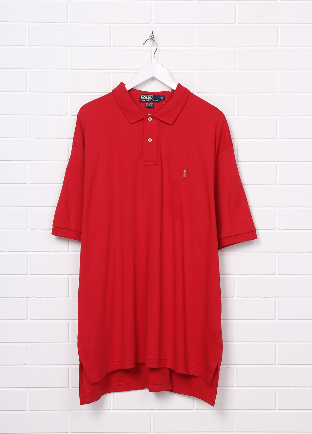 Красная футболка-поло для мужчин Ralph Lauren с логотипом