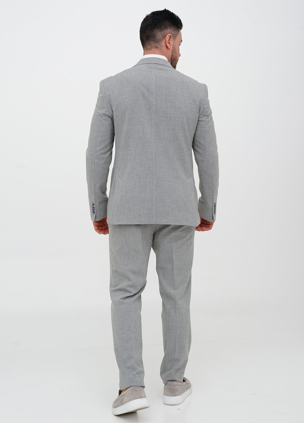 Сірий демісезонний костюм (піджак, штани) брючний Trend Collection