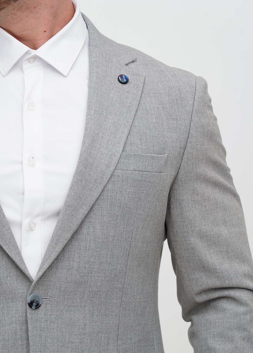 Сірий демісезонний костюм (піджак, штани) брючний Trend Collection