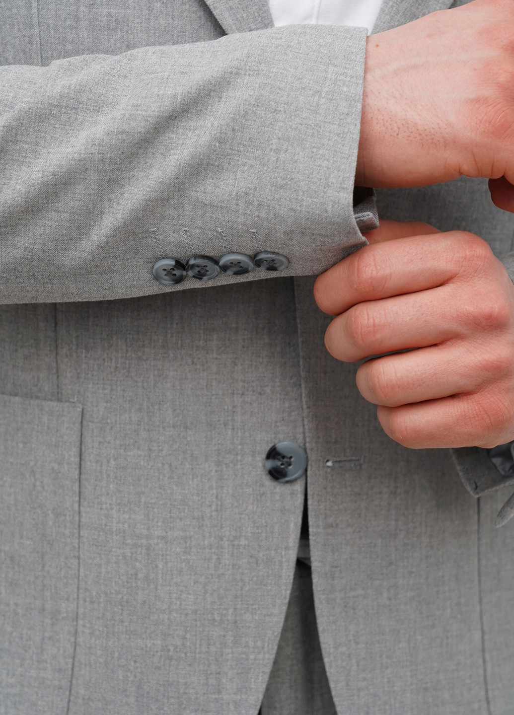 Сірий демісезонний костюм (піджак, штани) брючний Trend Collection