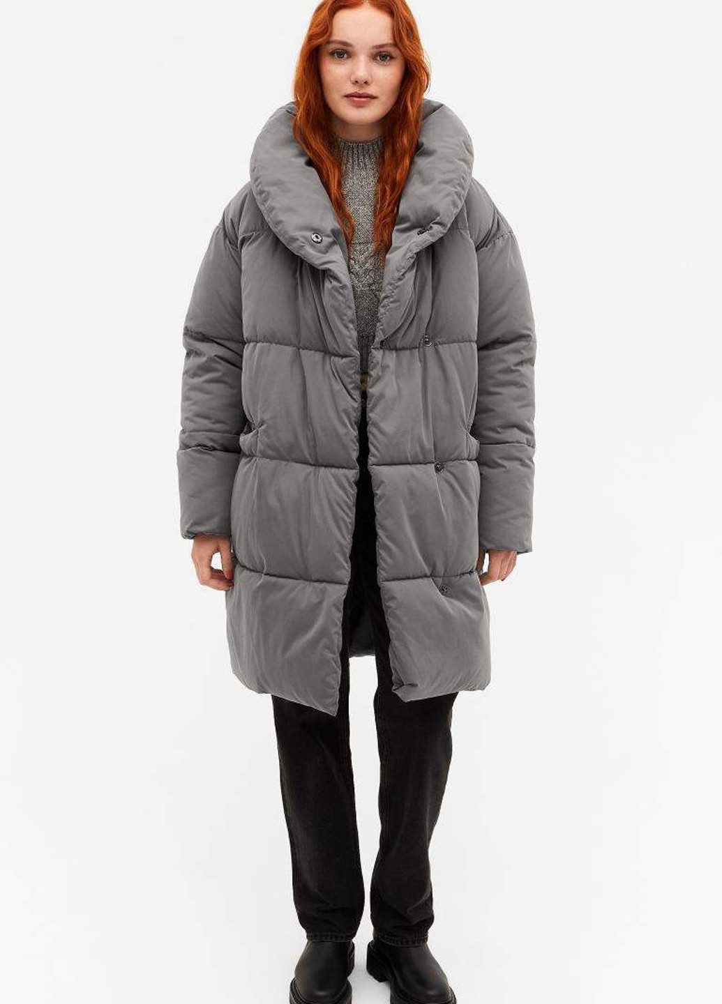 Сіра демісезонна куртка Monki