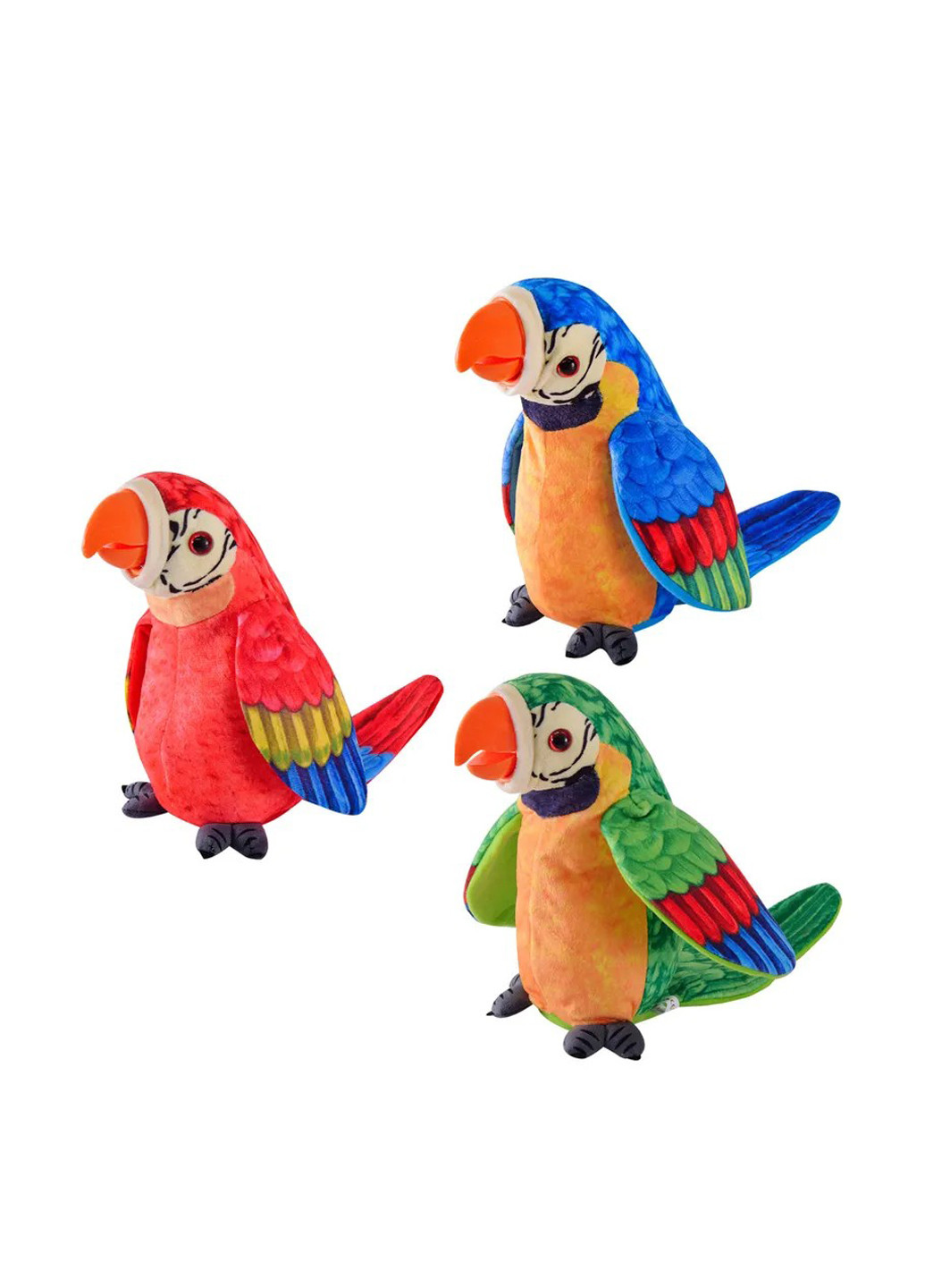 Интерактивная мягкая игрушка Папугай, 20х5 см Shantou (286233153)