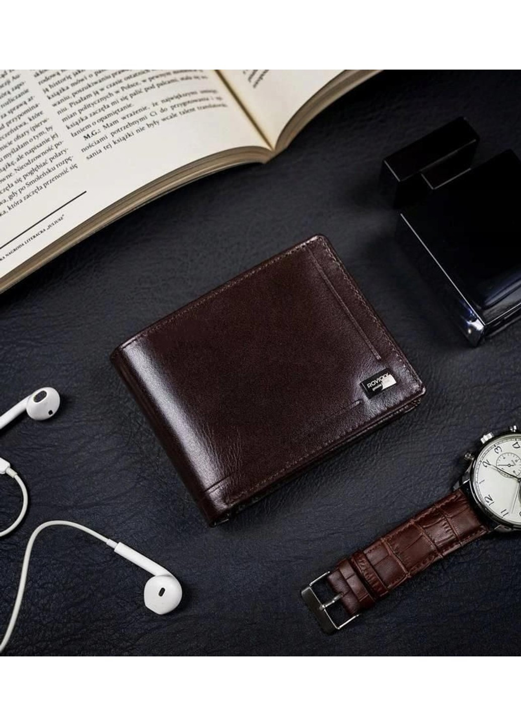 Кошелек мужской кожаный CPR-023-BAR Rovicky (254314268)