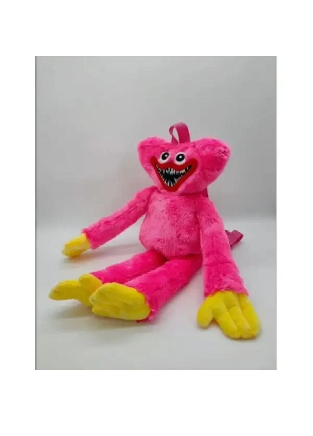 Дитячий хутряний рюкзак Кісі Місі 65 см рюкзачок в дитячий садок на прогулянку одне відділення на блискавці (61482-Нов) Unbranded (253564116)