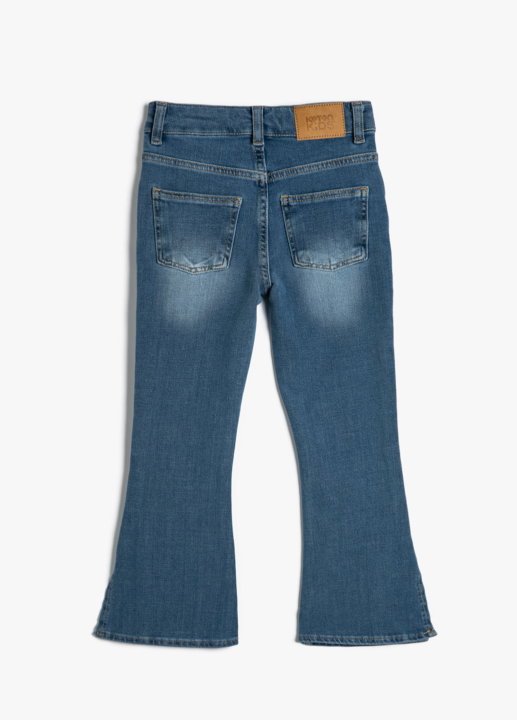 Синие демисезонные клеш джинсы KOTON