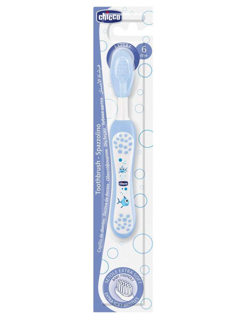 Дитяча зубна щітка блакитна (06958.20) Chicco (254084341)