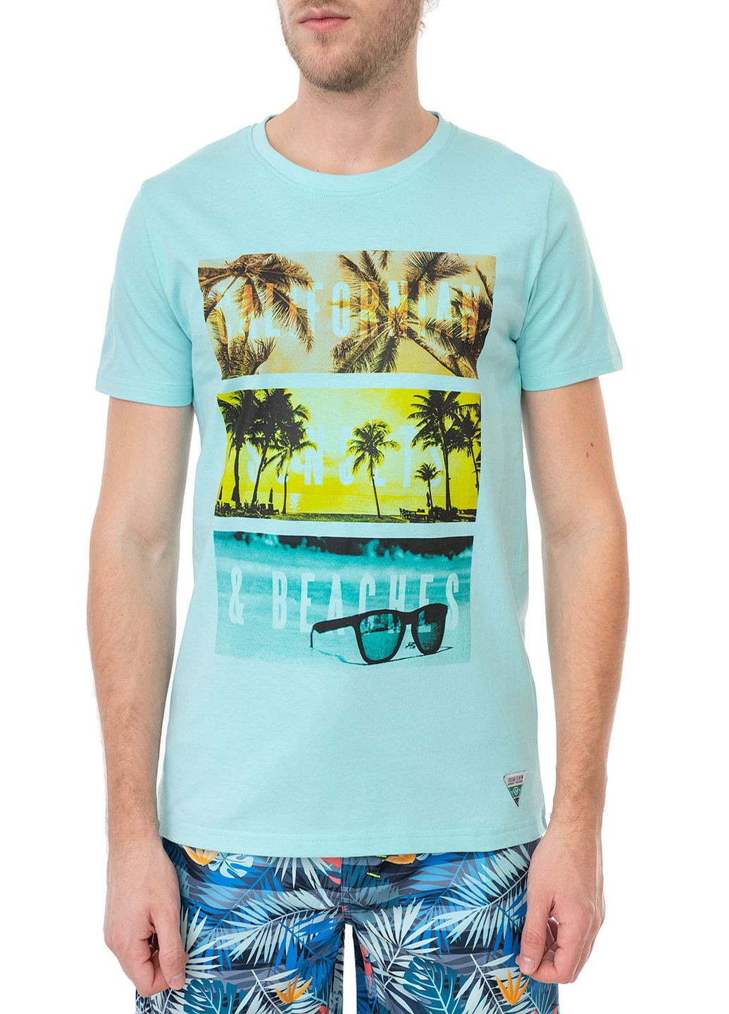 Голубая футболка E-Bound