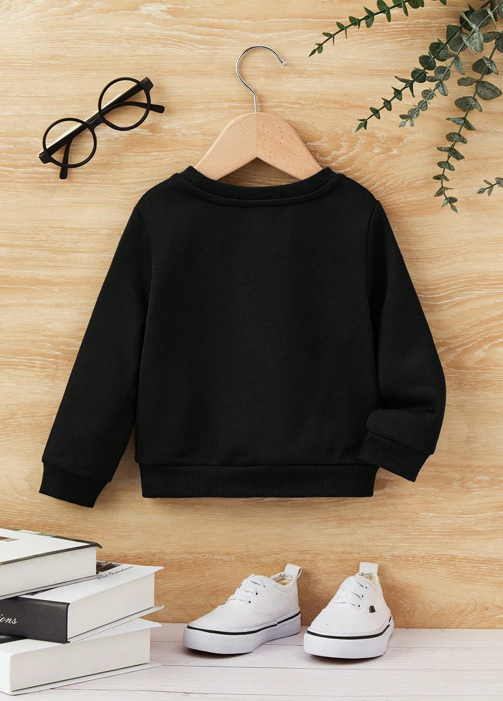 SHEIN свитшот новогодний черный кэжуал полиэстер