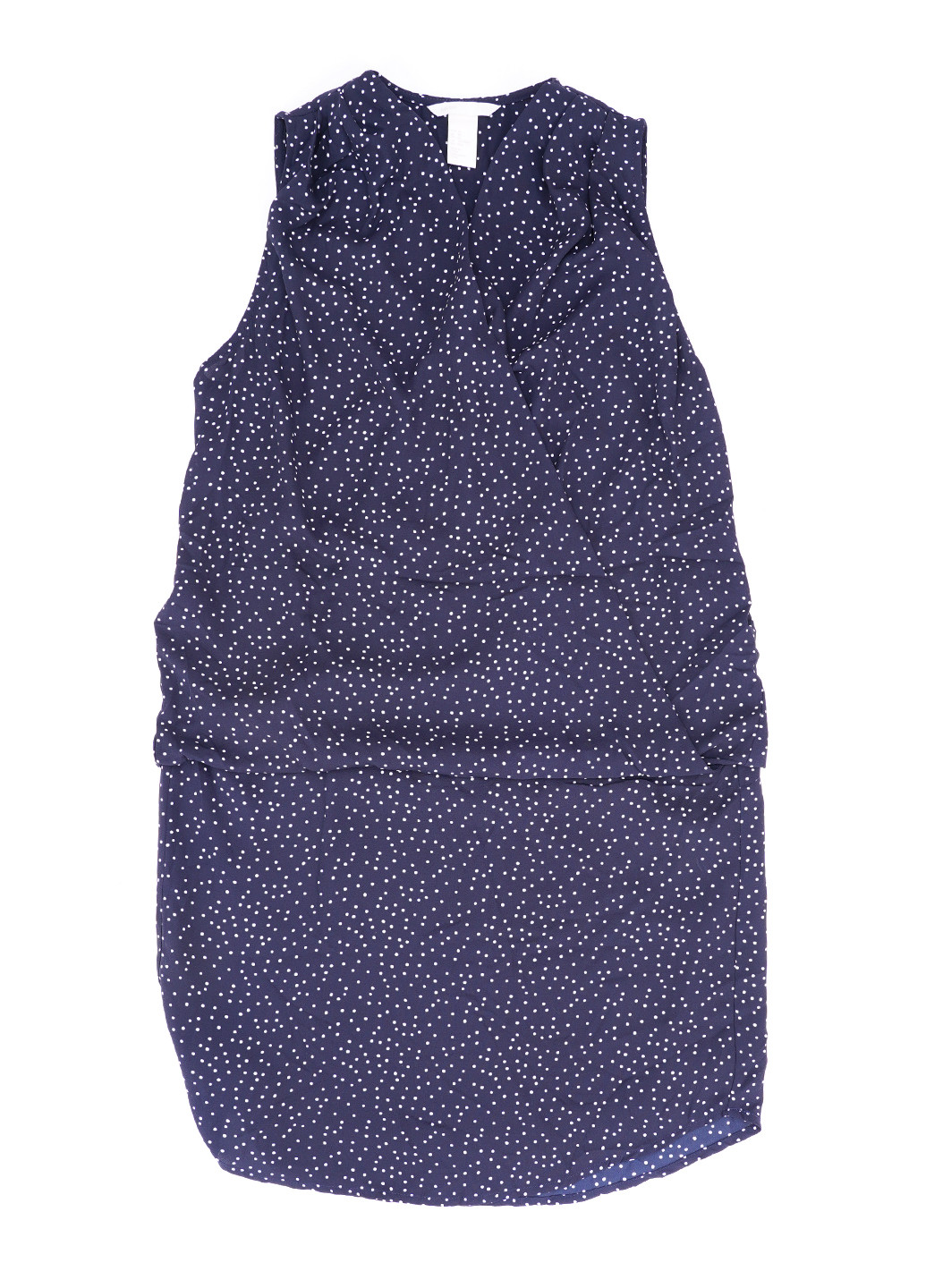 Темно-синее кэжуал платье для беременных футляр H&M в горошек