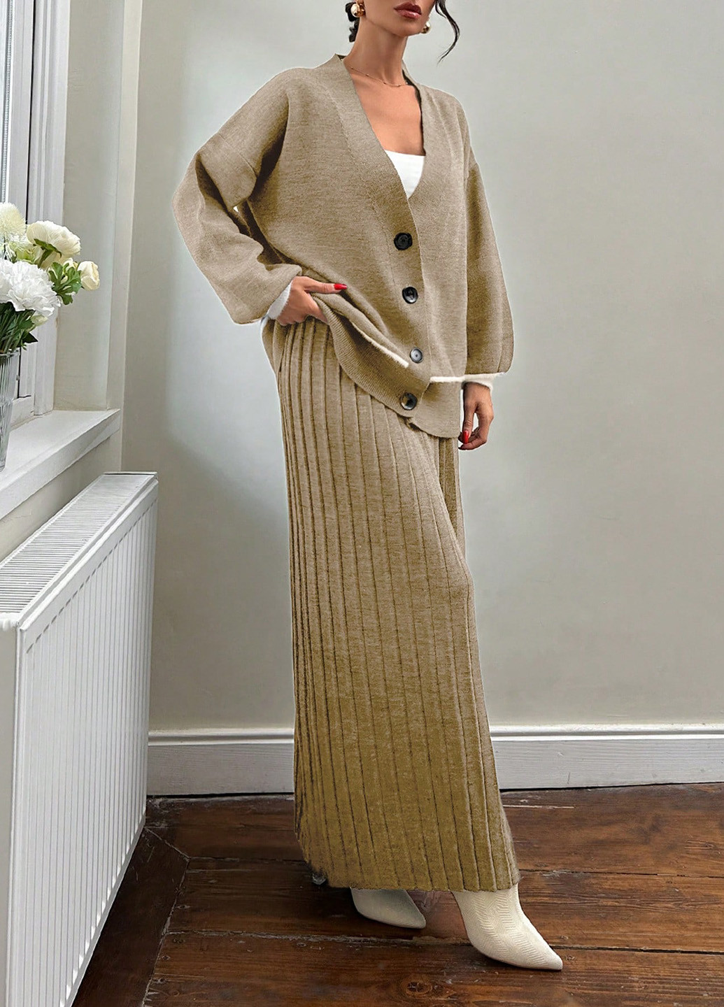 Костюм (кардиган, спідниця) SHEIN (344454194)