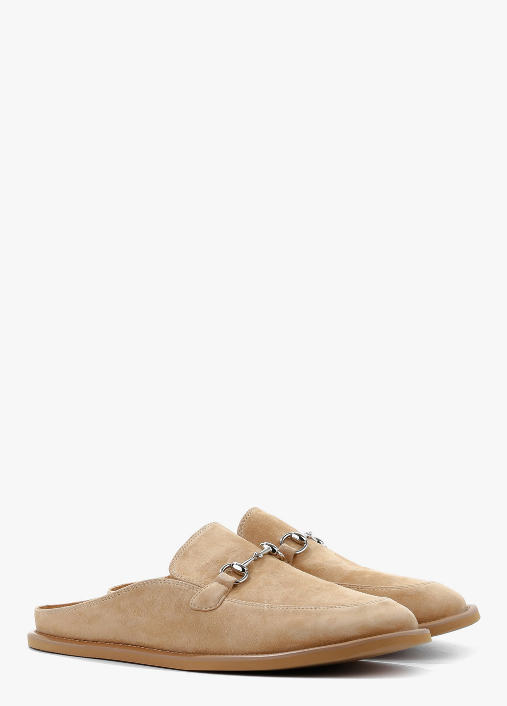 Бежевые сабо Le'BERDES без каблука