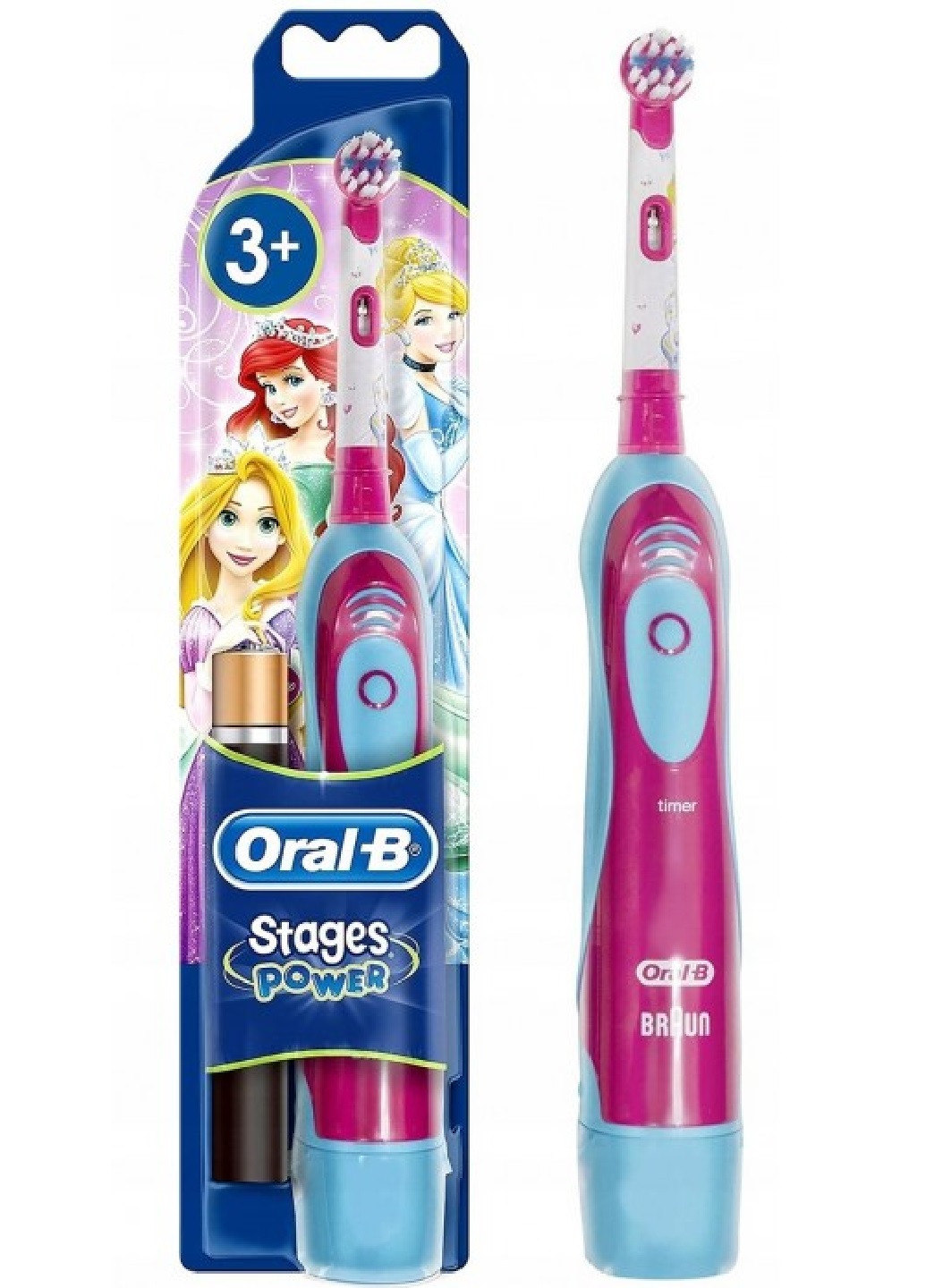 Дитяча електрична зубна щітка Stages Power Disney Princess 3+ Oral-B (253074189)