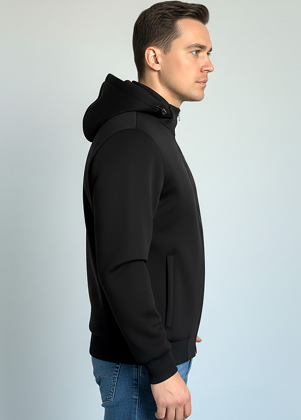 Чорна демісезонна куртка Sun's House