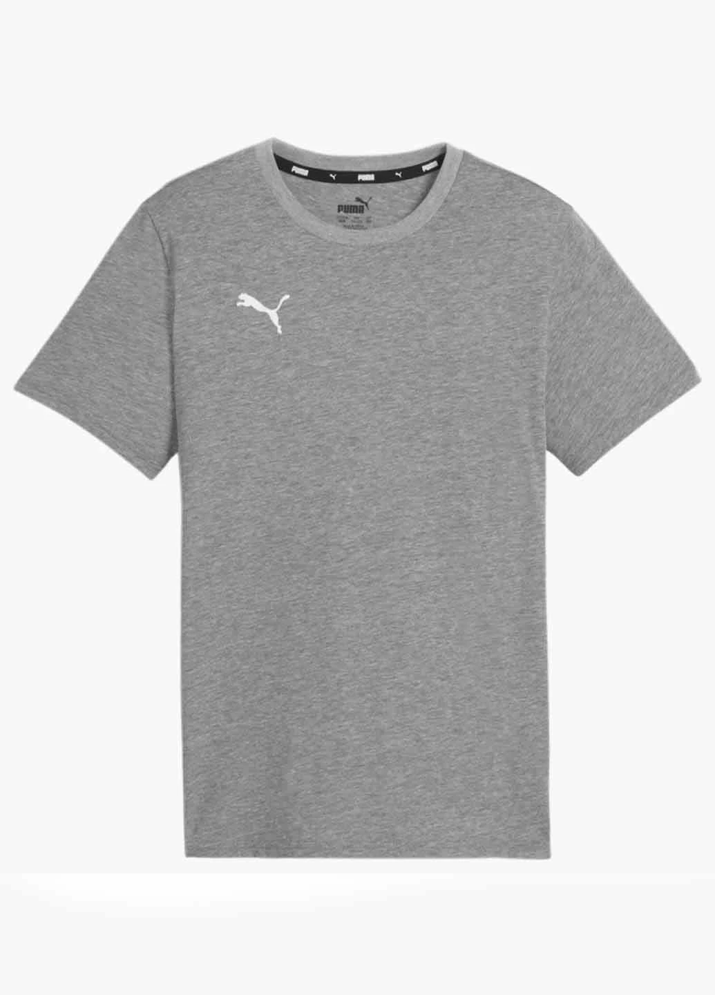 Серая летняя футболка 658616-33 Puma JR TEAMGOAL CASUALS