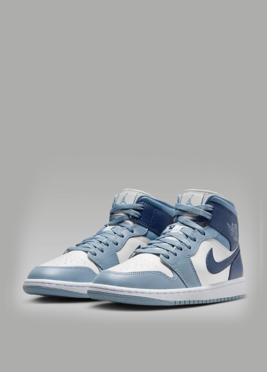 Синие демисезонные кроссовки bq6472-140_2024 Jordan WMNS AIR 1 MID