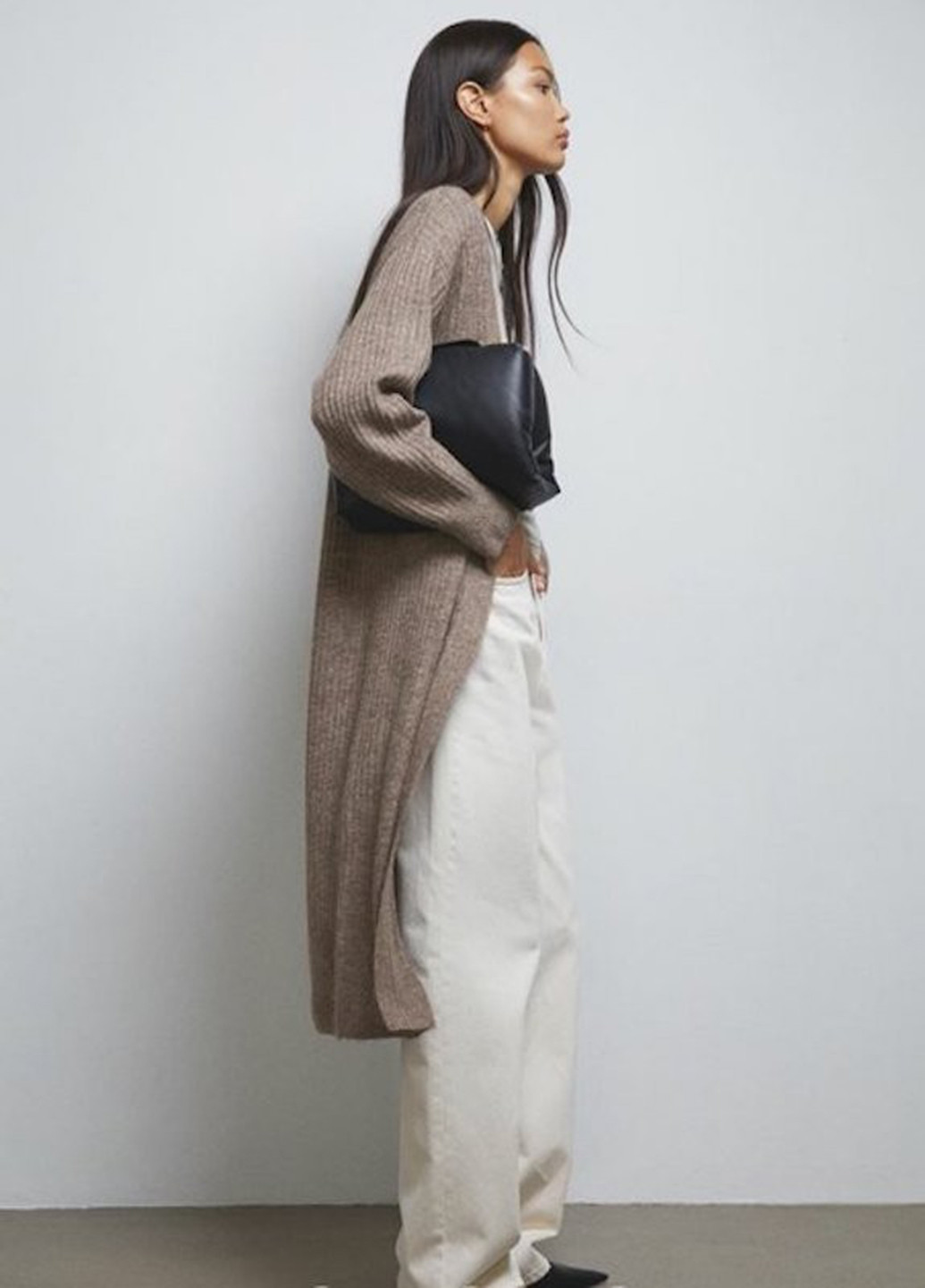 Темно-бежевый демисезонный кардиган H&M